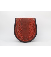 Crossbody bag, Model "GUELDER ROSE", red/black