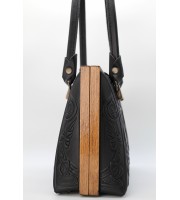 Top Handle purse, Model "CALLA FLOWER"