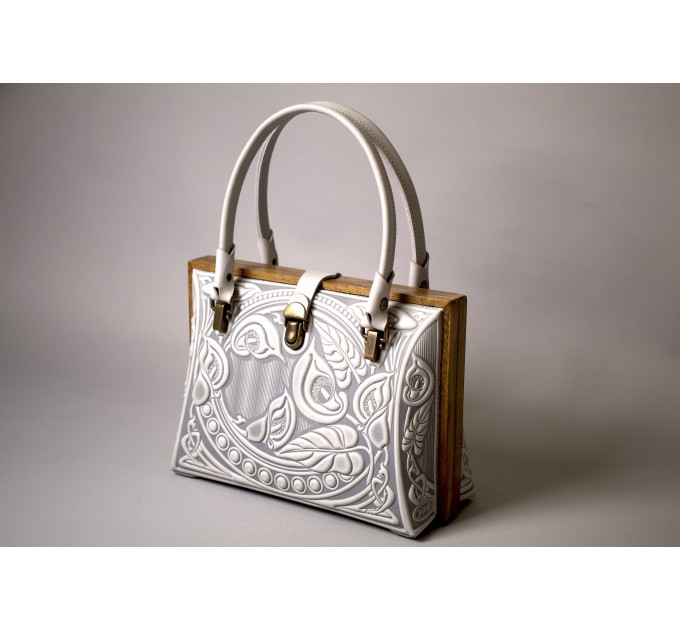 Evening bag for women, Top handle purse, Leather handbag tote, Handmade purses for wedding